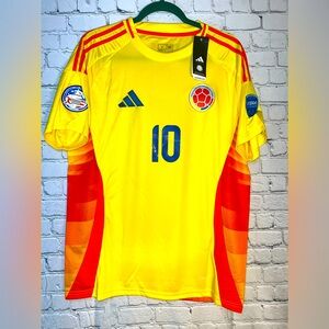 Colombia James Rodriguez # 10 Soccer Jersey ⚽️🔥 NEW WITH TAGS SLIM‎ FIT
